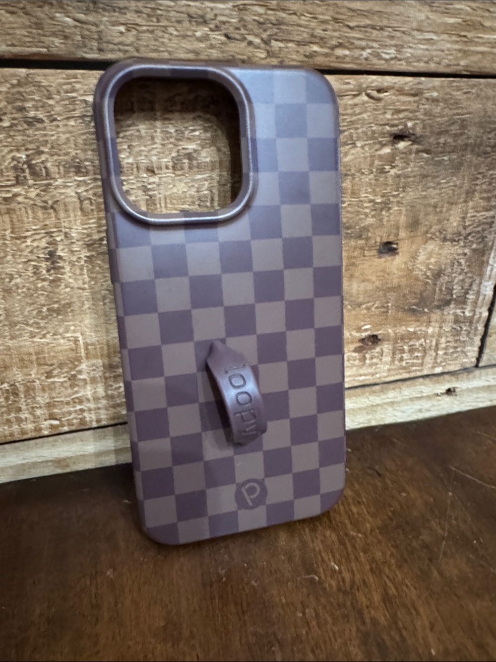 Loopy Case • Cocoa Checkered • Iphone 15 ProMax